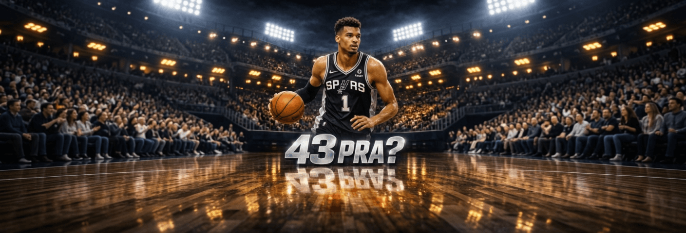 Victor Wembanyama totals 43+ PRA against the Knicks on June 13, 2026