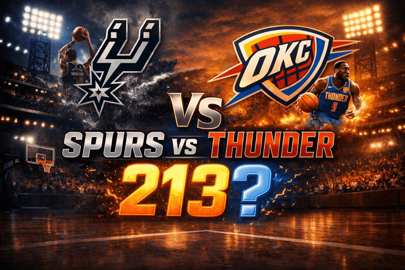 Spurs & Thunder to combine for 213+ points on May 30, 2026
