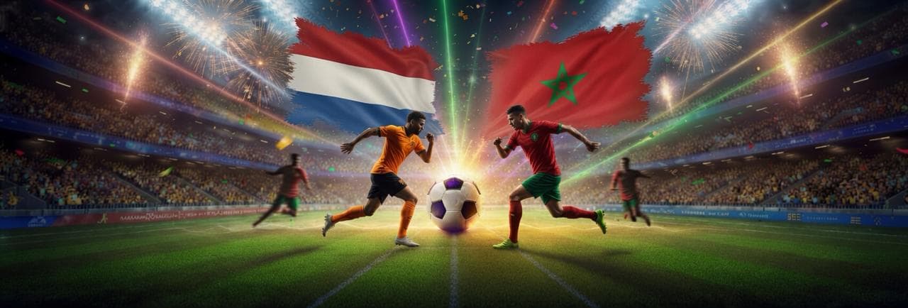 Netherlands 62%+ Ball Possession vs Morocco