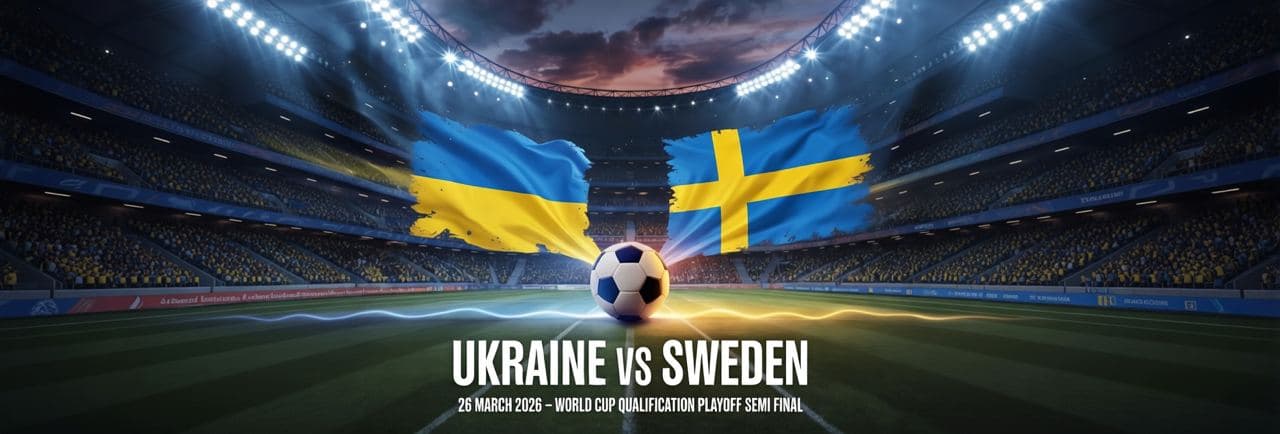 Ukraine vs Sweden - European Qualifiers 2026 (Mar 26)