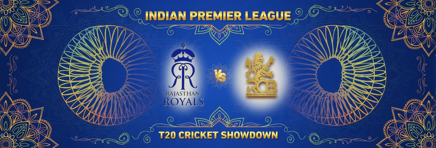 Cricket IPL: Rajasthan Royals vs. Royal Challengers Bengaluru, April 10