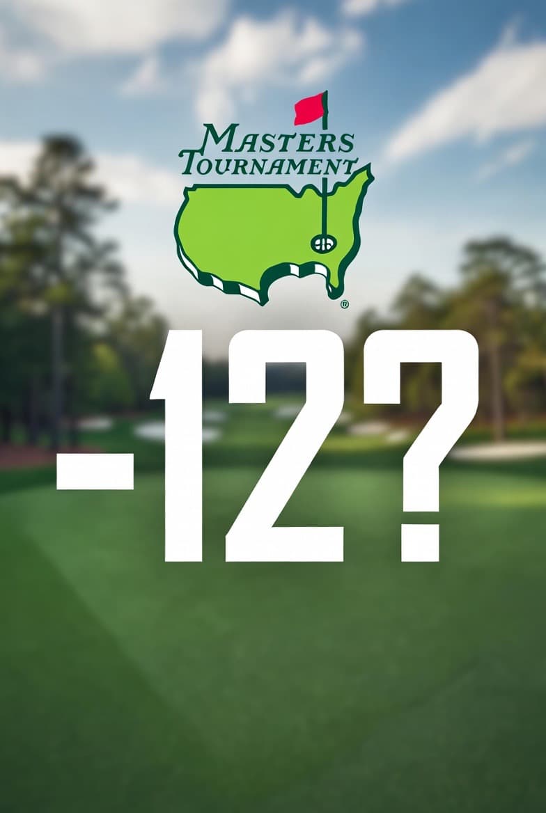 The Masters 2026 winning score will be -12 under par or better.