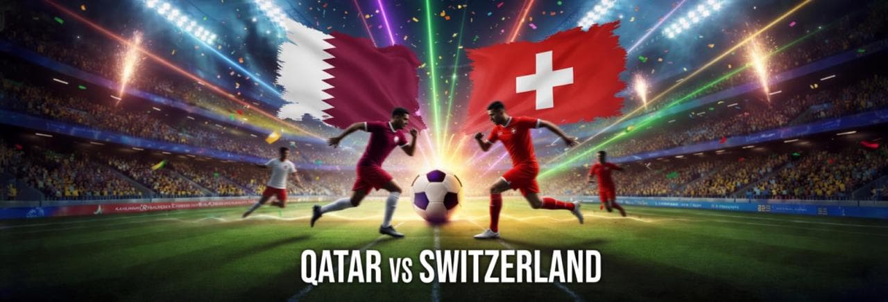 Switzerland 58%+ Ball Possession vs Qatar