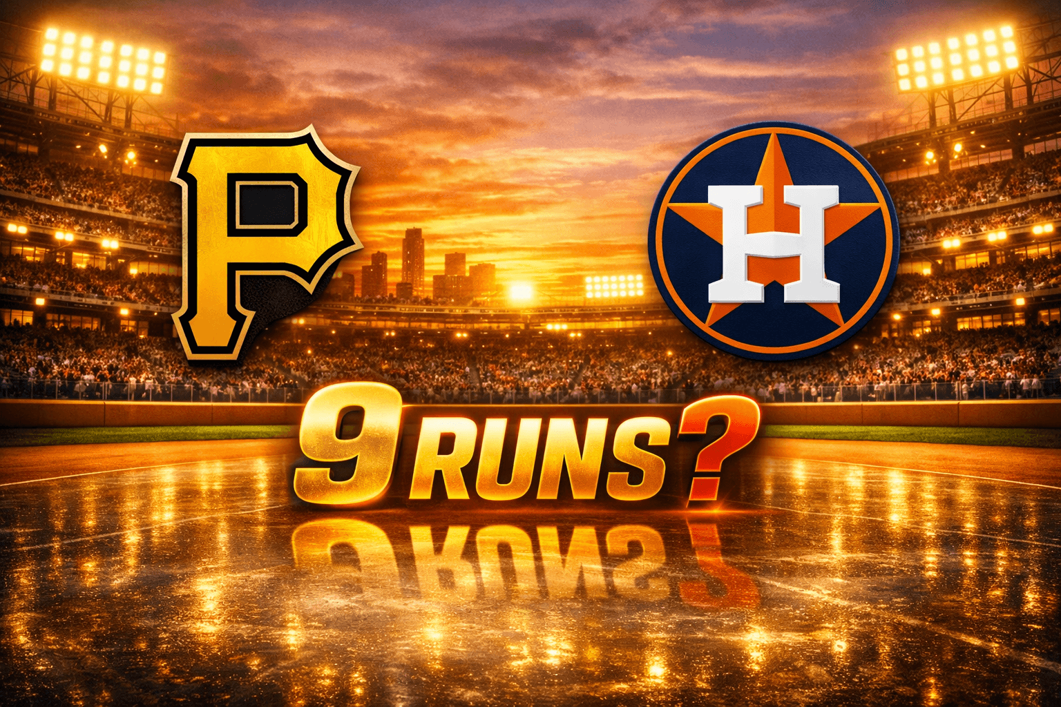 Astros and Pirates combine for 9 runs or more