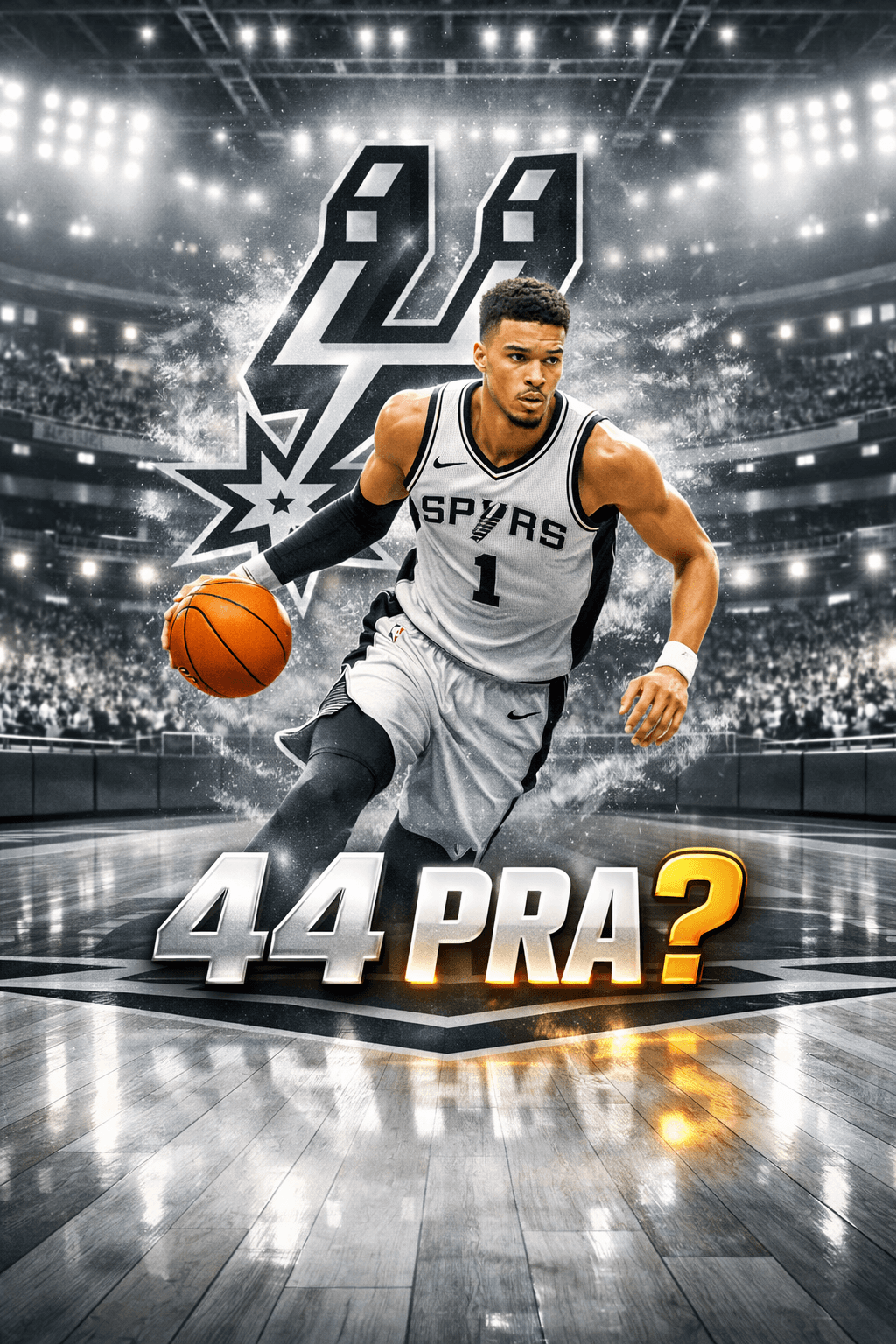 Will Victor Wembanyama score 44 or more PRA in Game 1 of the NBA finals?