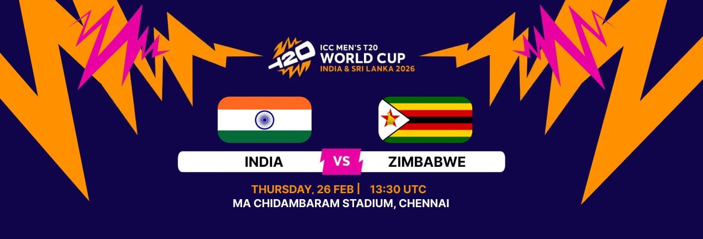 India vs Zimbabwe ICC MENS T20 WORLD CUP 2026 T20I