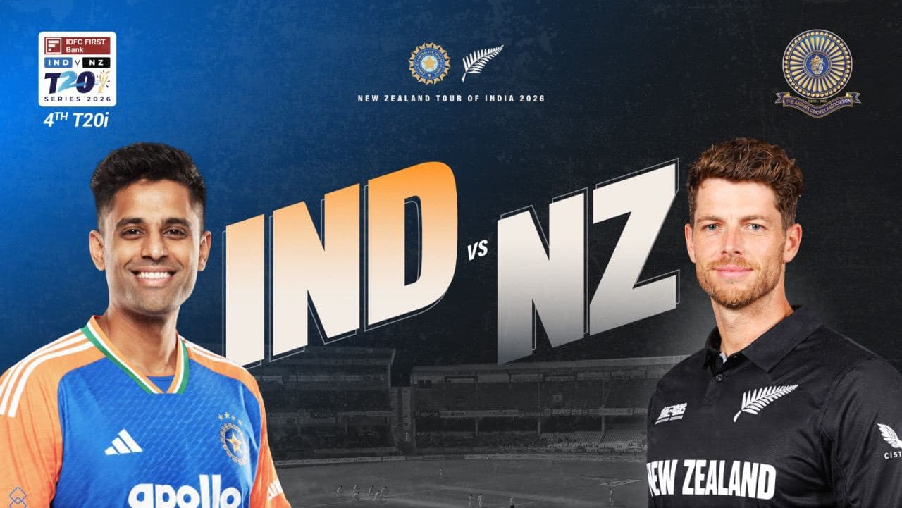 NEW ZEALAND TOUR OF INDIA T20 SERIES 2026 4th T20I