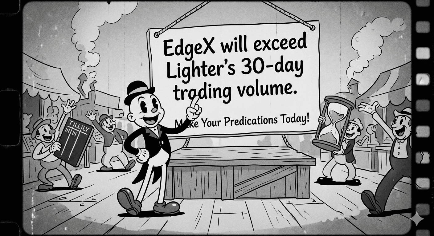 EdgeX will exceed Lighter's 30-day trading volume.
