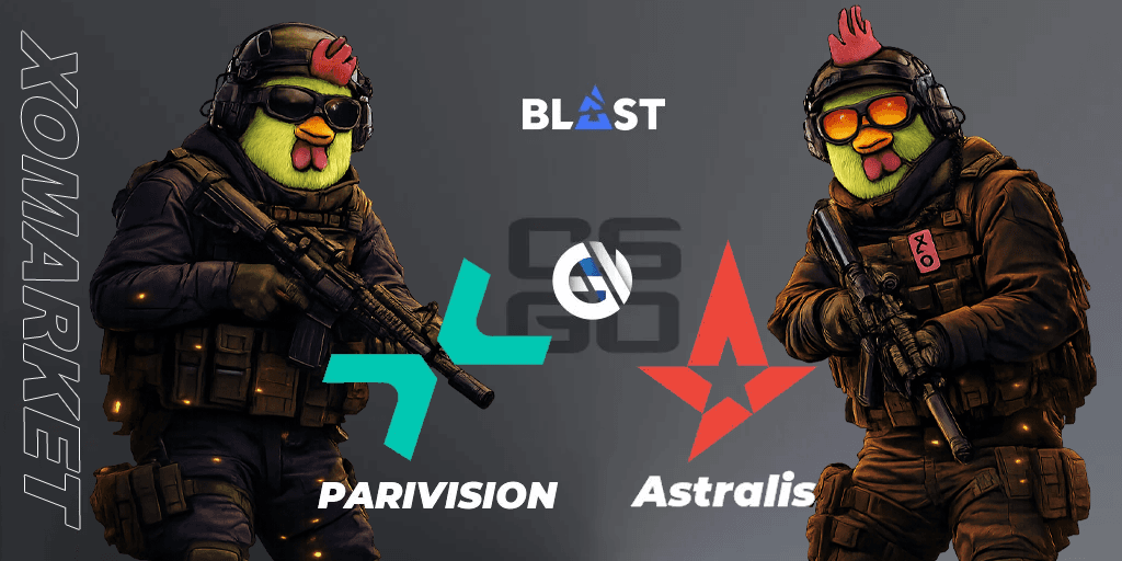 PARIVISION to defeat Astralis in CS2 BLAST Bounty S1 Round or 16