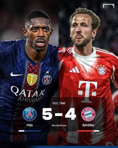 Bayern Munich vs PSG: Over 5 Total Goals on May 6, 2026